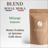 Café moulu | Blend Royal Moka 100 % arabica : 250 Gr