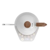 Bouilloire électrique Artisan blanc avec anse en bois 1L | BREWISTA | Garantie 2 ans